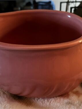 Home Collection Matte Terracotta Red Serving Bowl